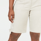 Karen Scott Women's Solid Tie Cuff Shorts Beige  Size 8