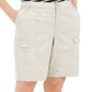 Karen Scott Women's Pocket Front Shorts Gray Size 8