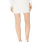 INC International Concepts Women's Frayed Short Pencil Skirt White Size 16