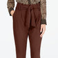 INC International Concepts Women's Paperbag Tapered Leg Pants Brown Size 10