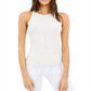 INC International Concepts Women's Ribbed Sweater Tank Top White Size X-Large