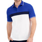 Club Room Men's Sporty Stripe Polo Shirt Blue Size X-Large