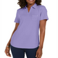 Karen Scott Women's Cotton Polo Shirt -Purple Size Small