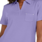 Karen Scott Women's Cotton Polo Shirt -Purple Size Small