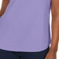 Karen Scott Women's Cotton Polo Shirt -Purple Size Small