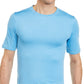 Club Room Men's Solid Short Sleeve Rash Guard Blue Size X-Large