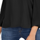Bar III Women's Cold Shoulder Halter Long Sleeve Keyhole Party Blouse Black Size XX-Large