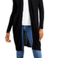 INC International Concepts Women's Ribbed Duster Cardigan Black Size X-Large