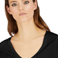 INC International Concepts Women's V Neck T Shirt Black Size Large
