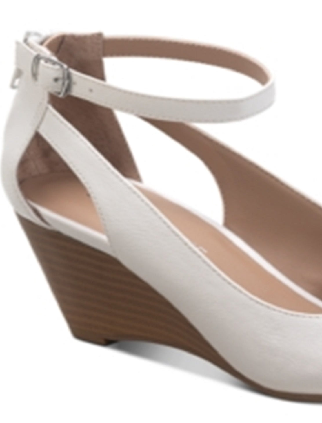 Sun + Stone Women's Miley Cutout Wedges White Size 8