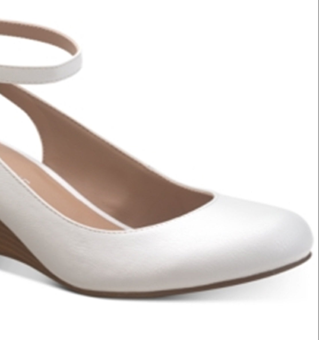 Sun + Stone Women's Miley Cutout Wedges White Size 8