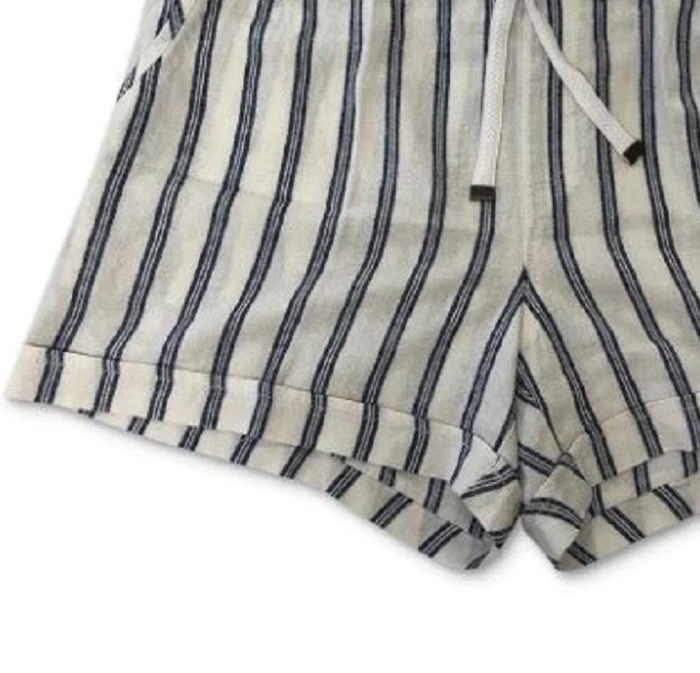 Style & Co Women's Striped Shorts White Size Small