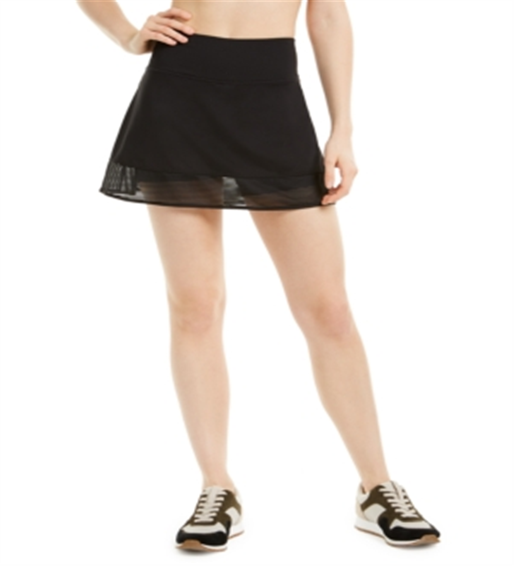Ideology Women's Shadow Stripe Skort Black Size Small