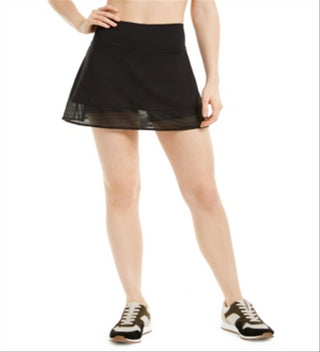 Ideology Women's Shadow Stripe Skort Black Size Small