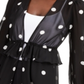 Inc International Concepts Women's Polka-Dot Tie-Waist Kimono Black Size XL