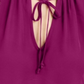 INC International Concepts Women's Ruffled Tie Front Solid Short Sleeve V Neck Top Purple Size Medium