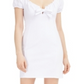 Bar III Women's Off the Shoulder Tie Front Mini Dress White Size XX-Large