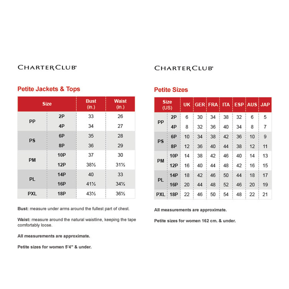 Charter Club Women's Cropped All Linen Pants Blue Size Petite X-Large