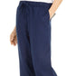 Charter Club Women's Cropped All Linen Pants Blue Size Petite X-Large