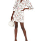 INC International Concepts Women's Eyelet Floral Mini Dress White Size 6