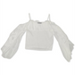 INC International Concepts Women's Solid Cold Shoulder Top White Size X-Large