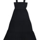 INC International Concepts Women's Tiered Knit Maxi Dress Black Size XX-Large