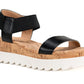 Sun + Stone Women's Melanyy Wedge Sandals Black Size 5 M