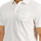 Club Room Men's Solid Jersey Polo with Pocket White Size Medium
