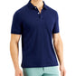Club Room Men's Solid Jersey Polo with Pocket Blue