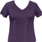 JM Collection Women's V Neck T-Shirt Purple Size Medium