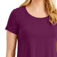 JM Collection Women's Solid Rayon Span Purple Size Medium