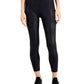 ID Ideology Women's Embossed Side Pocket 7/8 Length Leggings Black Size X-Small