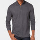 Club Room Men's Quarter Zip French Rib Pullover Gray Size Large