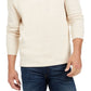 Club Room Men's Quarter Zip French Rib Pullover White Size XXX-Large