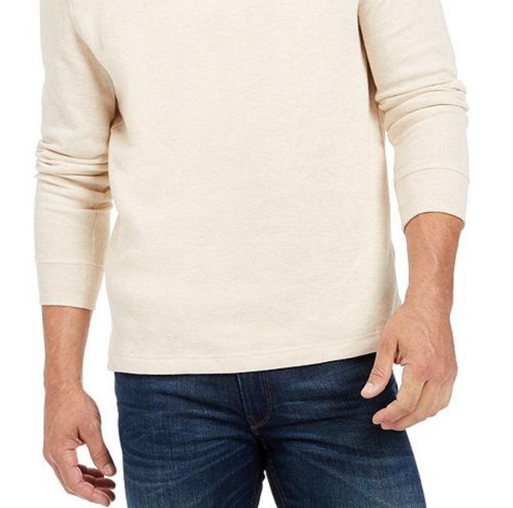 Club Room Men's Quarter Zip French Rib Pullover White Size XXX-Large