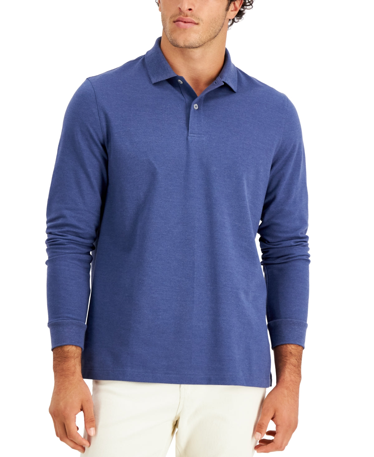Club Room Men's Solid Stretch Polo Blue Size Small