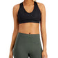 ID Ideology Women's Tonal Print Strappy Low Impact Sports Bra Black Size Large