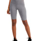 ID Ideology Women's Sweat Set Biker Shorts Gray Size Medium