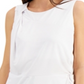 Alfani Women's Twist Front Sleeveless Scoop Neck Top White Size X-Large