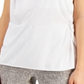 Alfani Women's Twist Front Sleeveless Scoop Neck Top White Size X-Large