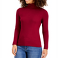 Style & Co Women's Turtleneck Top Red Size XL