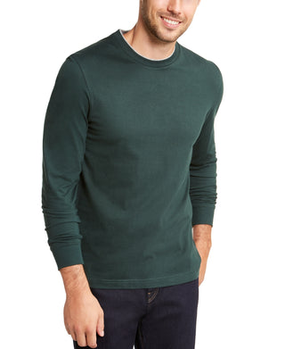 Club Room Men's Doubler Crewneck T-Shirt Green Size Small