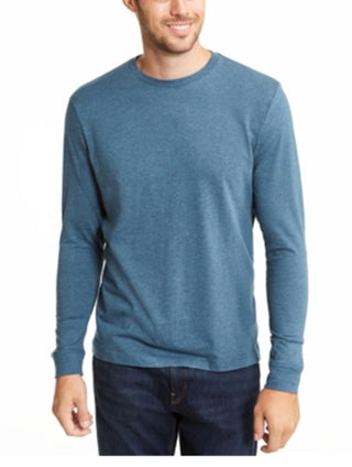 Club Room Men's Long Sleeve T-Shirt Blue Size Small