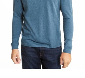 Club Room Men's Long Sleeve T-Shirt Blue Size Small