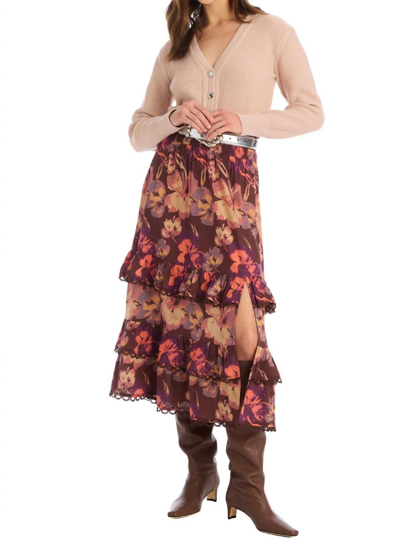Allison New York - Georgia Tiered Midi Skirt