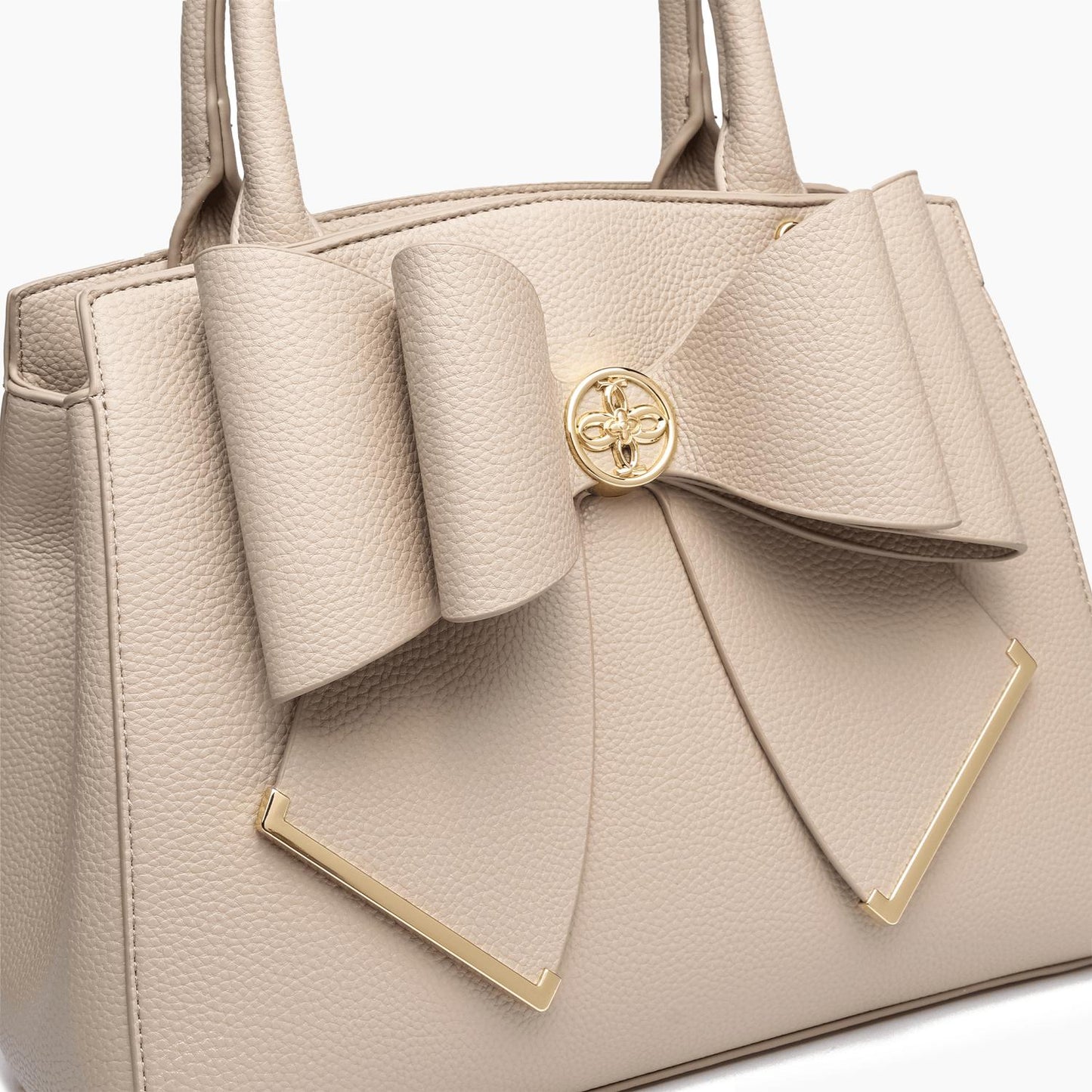 Like Dreams - Women's Poppy Bowtie Top Handle Satchel Bag