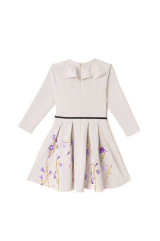 Sasha+Z - Girls Belt & Embroidery Nylon Dress