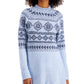 Style & Co Women's Fair Isle Tunic Sweater Blue Size Small