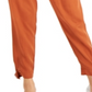 Bar III Women's Pleated Utility Pants Orange Size 14