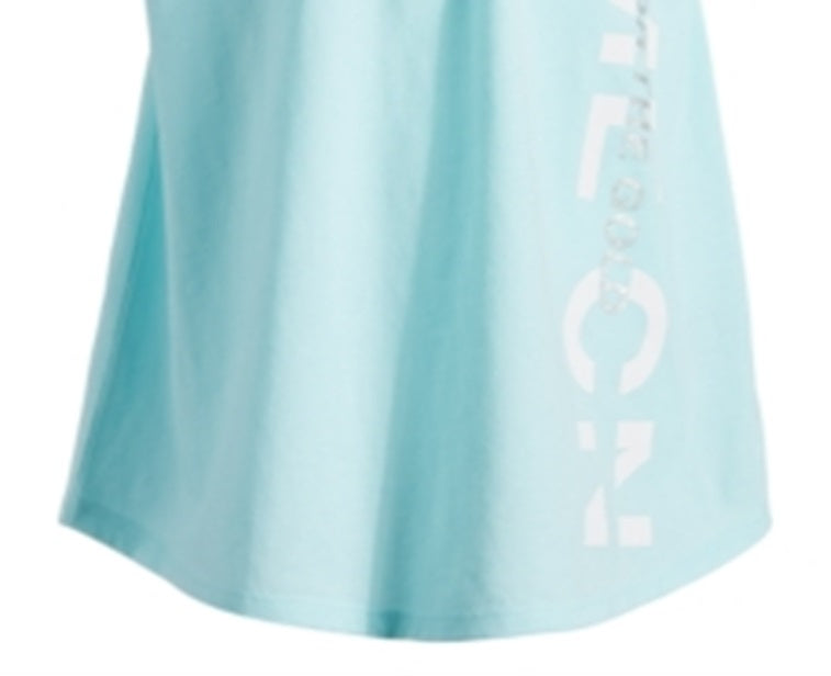 Ideology Big Girl's Lace up Tee Green Size Small